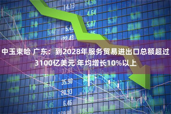 中玉束哈 广东：到2028年服务贸易进出口总额超过3100亿美元 年均增长10%以上